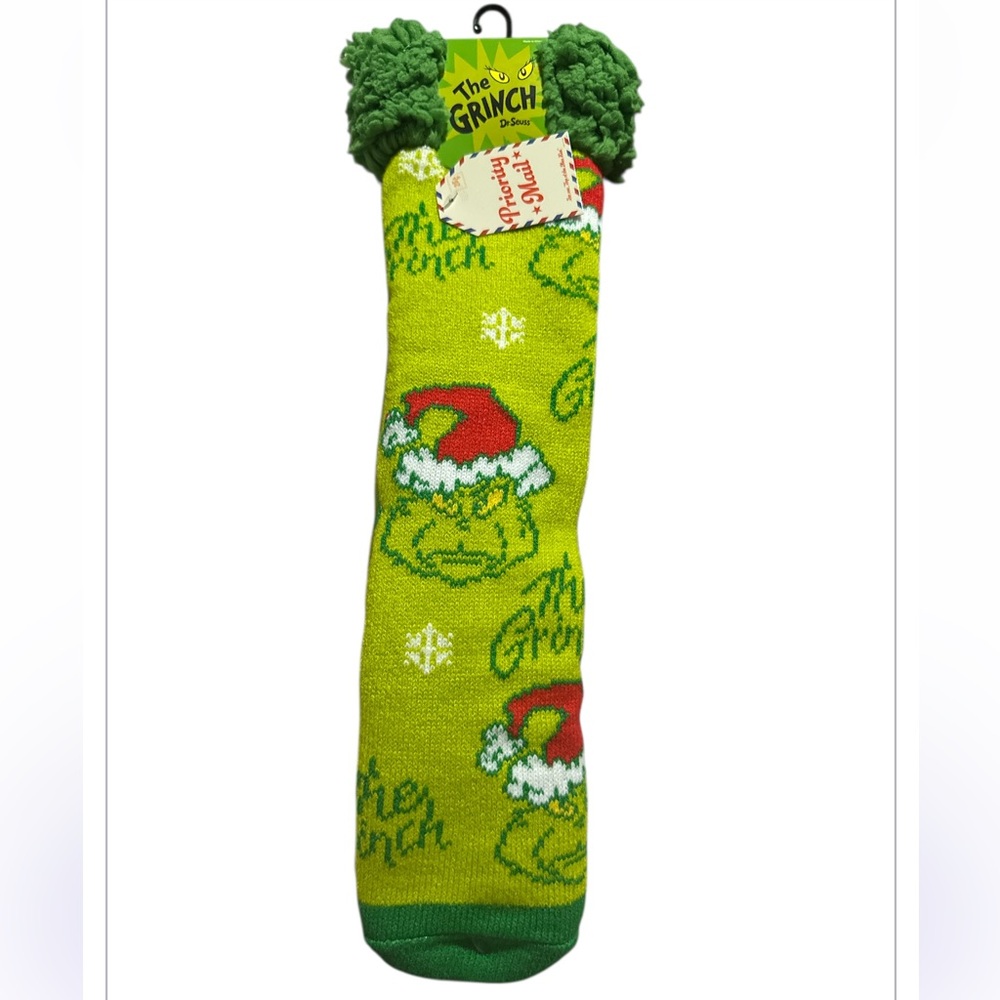 The Grinch Cozy Crew Christmas Socks‎ NWT
